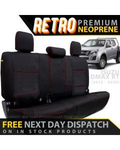 Isuzu D-MAX RT Retro Premium Rear Row Seat Covers (In Stock)