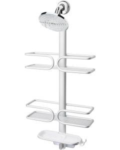 OXO 3 Tier Aluminium Shower Caddy Rack - Hanging Rust Proof