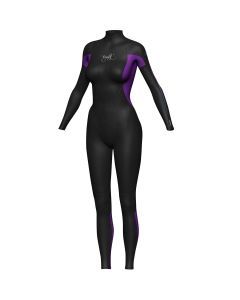 Crystal Ladies 2-3mm Neoprene Steamer Wetsuit (Purple-Black)