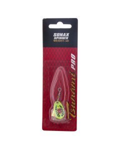 Size 1 Fluoro Fire Tiger Tsunami Sonax Spinner Lure - 4gm Spinner