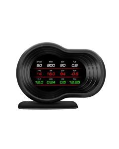 OBD2 Car HUD F9 Digital Head Up Display with Smart Alarm Black