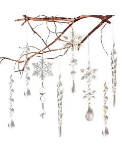 Crystal Christmas Ornament Set Hanging Decor (20PCS)