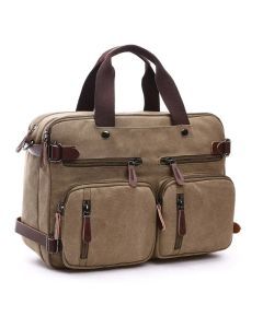 Laptop Travel Shoulder Bag Briefcase (Khaki)