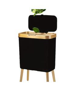 Anti-Odor Lid Trash Can with Heightening Legs