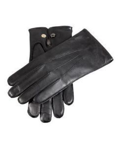 Dents Mens Premium Kangaroo Leather Gloves - Black (Wool Lined for Winter)