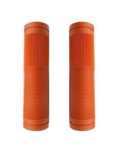 Bulletproof Coloured Rubber Mountain Bike Grips 130mm with Closed Ends Orange