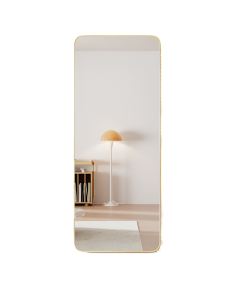Champagne Gold Wall-Mounted Full Body Mirror | 30x120 cm