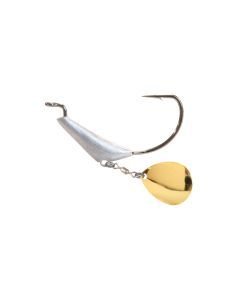 TT Lures Chinlockz Spinz 1/2oz Size 8/0 Jighead With Gold Colorado Blade-2 Pack