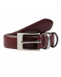 Dents Mens Double Keeper Leather Dress Belt - Chestnut