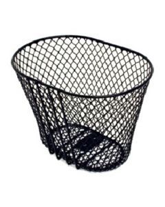 Black PVC Coated Wire Mesh Front Bike Carry Basket