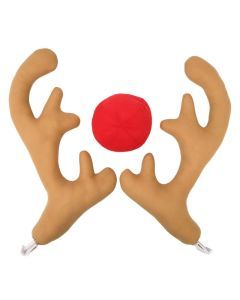 Rudolph's Ride: Car Reindeer Antlers & Nose Set