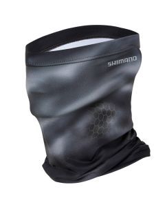 Shimano Charcoal Tech Camo Neck Gaitor Shades - UPF 50+ UV Protection Head Scarf
