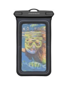 Mirage Waterproof and Shock Absorbing Floating Phone Pouch (Black)