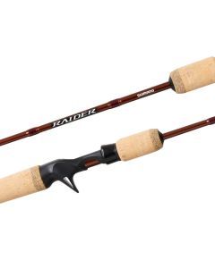 6'4 Shimano Raider 6-12kg Cod Baitcaster Rod -2 Pce Graphite Rod with Cork Grips