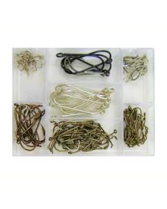 Surecatch 140 Piece Assorted Fishing Hook Pack in Tackle Box