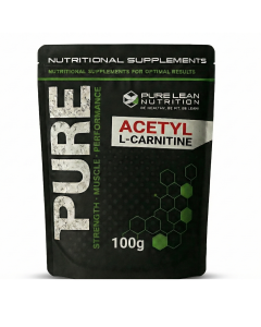 100g Pure Lean Nutrition Acetyl L-Carnitine Tartrate Powder - Premium Grade (Weight Loss, Fat Burning & Energy)