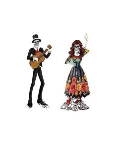 Halloween Skeleton Couple Yard Decor (2PCS)