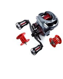 Ultralight Carbon Baitcasting Double Spool Reel Right-Handed Black