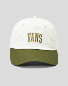 Vans The Campus Baseball Cap - Marshmallow/Dark Green