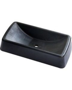 XL Rubber Jockey Wheel Receiver 10"