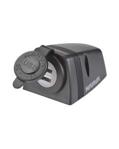 Narva 81154 Heavy-Duty Surface Mount Dual USB Socket