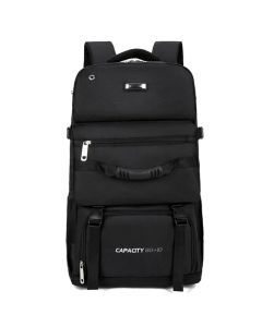 90L Large-Capacity Hiking Travel Backpack Black