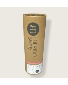 Merino Skins Womens Classic Crew Neck Long Sleeve Tunic Thermal Top -  Black