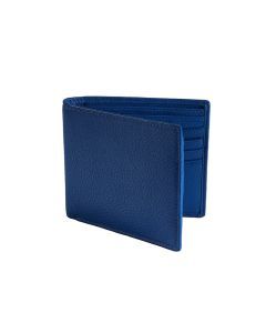 Dents Mens RFID Pebble Grain Leather Billfold Wallet - Royal Blue