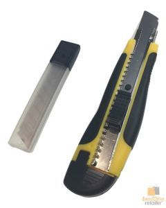 3x BOX CUTTERS Knife Retractable Blade Snap Off Razor 18mm Durable Opener BULK