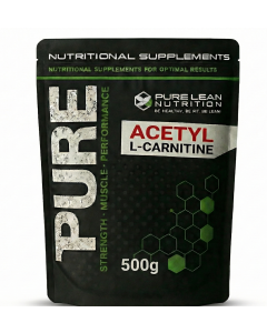 500g Pure Lean Nutrition Acetyl L-Carnitine Tartrate Powder - Premium Grade (Weight Loss, Fat Burning & Energy)