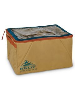 KELTY Window Seat Storage Bin 28L Clear Top - Dull Gold (Travel Gear Organiser)