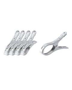 6x Stainless Steel Clothes Pegs - Laundry Washing Line Clips