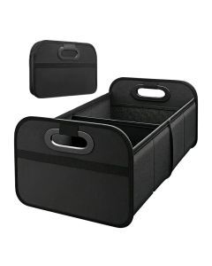 Large Collapsible Trunk Storage Box with Multi Pockets Black