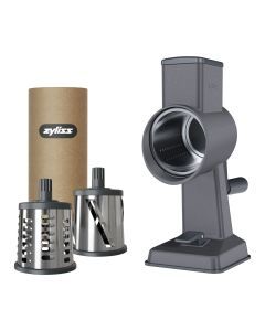 Zyliss Gourmet 3-Drum Rotary Grater - Stainless Steel with Suction Base