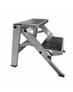 Double folding portable caravan step