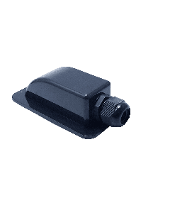 Exotronic 1 Gland Black Cable Entry Cover (Lightweight ABS)