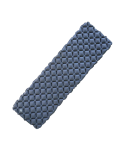 Camping Inflatable Air Mattress with Built-In Pump Blue