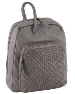 Pierre Cardin Woven Soft Leather Backpack Bag - Sky Blue (Travel)