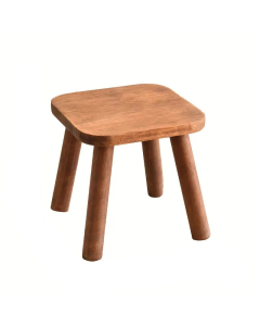 1pc Wood Shoe Stool - Walnut