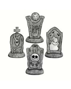 2D Halloween Tombstone Yard Decorations (Set of 4)