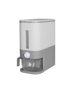 Toque Cereal Dispenser Auto Grain Case Storage Box Food Rice Container 12L Grey