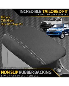 Toyota HiLux 7th Gen Neoprene Armrest Console Lid (Available)