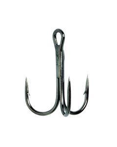 5 Packets of Eagle Claw Lazer Sharp L934BP Black Platinum 3x Strong Treble Hooks