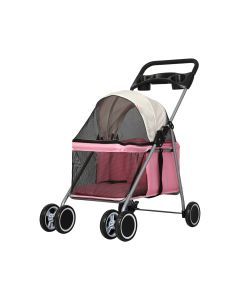 Pawz Pet Stroller Dog Cat Large Carrier Travel Pushchair Foldable Pram 4 Wheels