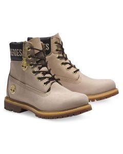 Timberland Womens Premium 6-inch Waterproof Leather Boots - Light Beige Nubuck