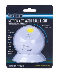 Brillar Cob LED Motion Activated Swivel Ball