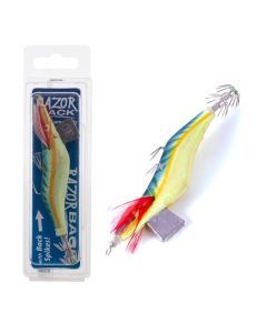 Jarvis Walker Size 4.0 Lumo Blue Razorback Squid Jig Lure