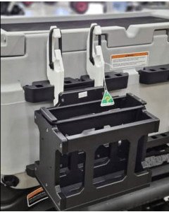 TACKLE TRAY AND PAIR GAFF HOLDER CLIPS