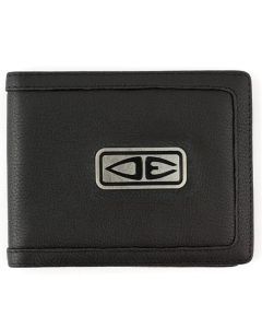 Ocean & Earth Formula 1 Men's Black Leather Bi-Fold Wallet