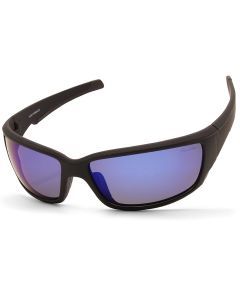 North Beach Ark Satin Black/Ice Blue Mirror Polarised Men's Sunglasses
